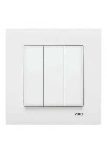 Вимикач VI-KO Karre білий 3кл (90960068)