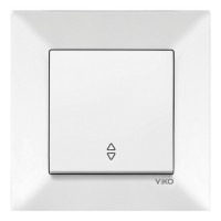 Вимикач VI-KO Meridian білий 1кл прохідний (90970004-WH)