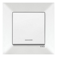 Вимикач VI-KO Meridian білий 1кл з підсвіткою (90970019-WH)