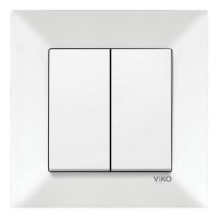 Вимикач VI-KO Meridian білий 2кл (90970002-WH)