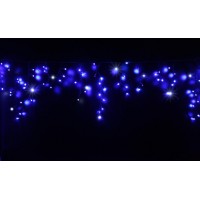 Гирлянда уличная LUMION бахрома 120LED 230V 2x0,9m цвет синий/черный, мерцает 12LED IP44 EN