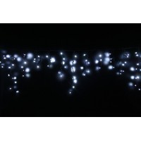 Гирлянда уличная LUMION бахрома 120LED 230V 2x0,9m цвет белый холодный/черный, мерцает 12LED IP44 EN