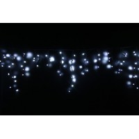 Гирлянда уличная LUMION бахрома 120LED 230V 2x0,9m цвет белый холодный/черный IP44 EN