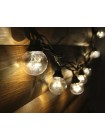 Уличная светодиодная ретро-гирлянда лампочки Lumion Galaxy Bulb String 10м 50 ламп наружная цвет белый теплый