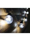 Уличная светодиодная ретро-гирлянда лампочки Lumion Galaxy Bulb String 10м 20 ламп наружная цвет белый холод.