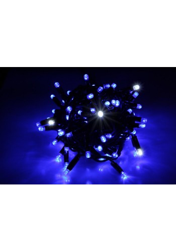 Гирлянда уличная LUMION нить 100LED 10m 230V цвет синий, мерцают 10LED IP44 EN