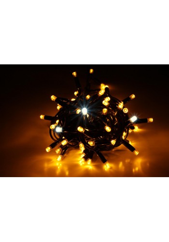Гірлянда вулична LUMION нитка 100LED 10m 230V колір жовтий, мерехтять 10LED IP44 EN
