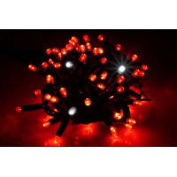 Гірлянда вулична LUMION нитка 100LED 10m 230V колір червоний, мерехтять 10LED IP44 EN