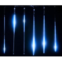 Светодиодное украшение Падающий снег Lumion 320 led 0,5 м 5 шт на проводе наружный цвет синий