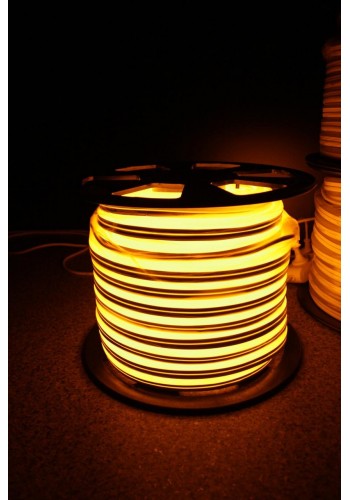 Уличный световой шнур Lumion 220V SUPER SMD NEON FLEX 8*16мм, 92 светодиода/м.п., 50м/рул цвет:желтый