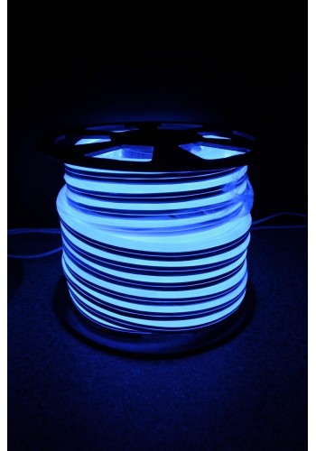Уличный световой шнур Lumion 220V SUPER SMD NEON FLEX 8*16мм, 92 светодиода/м.п., 50м/ рул цвет синий