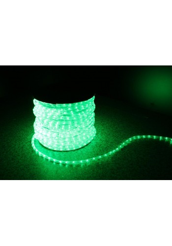 Вуличний світлодіодний стрічка Lumion Led Duralight 2-х жильних 240V. d = 12 мм. 2.77см 36діодів / м.100м / Колір зелений