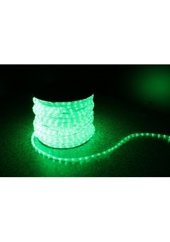 Вуличний світлодіодний стрічка Lumion Led Duralight 2-х жильних 240V. d = 10мм. 2.77см 36діодов / м.100м / Колір зелений
