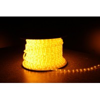 Уличная светодиодная лента Lumion Led Duralight 2-х жильная 240V. d=10мм. 2.77см 36диодив/м.100м/Цвет желтый