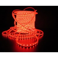 Уличный плоский светодиодный шнур Lumion Led Duralight 6*12 мм 60 LED/м.п. наружный цвет красный