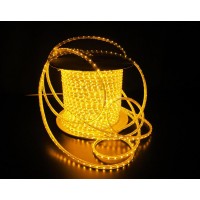 Уличный плоский светодиодный шнур Lumion Led Duralight 6*12 мм 60 LED/м.п. наружный цвет желтый