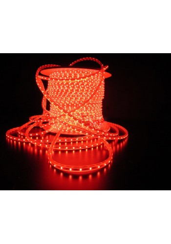 Уличный плоский светодиодный шнур Lumion Led Duralight 6*15 мм 60 LED/м.п. наружный цвет красный