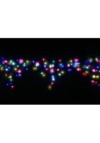 Гирлянда уличная LUMION бахрома 90LED 2x0,5m 230V цвет мульти с мерцанием 9LED IP44 EN
