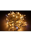 Гирлянда уличная LUMION нить 200LED 10m 230V теплый белый/белый, мерцает 20 LED IP44 EN