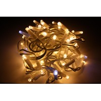 Гирлянда уличная LUMION нить 200LED 10m 230V теплый белый/белый, мерцает 20 LED IP44 EN