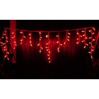 Гирлянда уличная бахрома LUMION 120Led 2x0,9m 230V красный IP44 EN