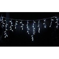 Гірлянда вулична бахрома LUMION 90Led 2x0,5m 230V білий холодний / білий мерехтить 9LED IP44 EN