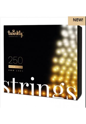 Smart Гирлянда Twinkly Strings 250 LEDs Gold Edition