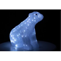 Світлодіодне прикраса Ведмідь Lumion 100 led для внутрішнього використання акрилова біла колба