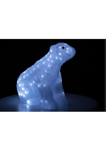 Світлодіодне прикраса Ведмідь Lumion 100 led для внутрішнього використання акрилова біла колба