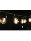 Уличная светодиодная ретро-гирлянда лампочки Lumion Filament Bulb String S14 4м 20 ламп цвет белый теплый