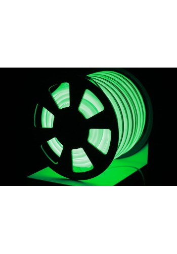 Уличный световой шнур Lumion 220V SMD NEON FLEX 15*26мм, 81 светодиода/м.п., 50м/ рул цвет зеленый