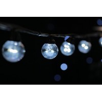 Вулична світлодіодна ретро-гірлянда лампочки Lumion Galaxy Bulb String 10м 20 ламп зовнішня колір білий холод.