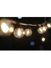 Уличная светодиодная ретро-гирлянда лампочки Lumion Galaxy Bulb String 10м 50 ламп наружная цвет белый теплый