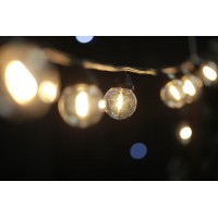 Уличная светодиодная ретро-гирлянда лампочки Lumion Galaxy Bulb String 10м 30 ламп наружная цвет белый теплый