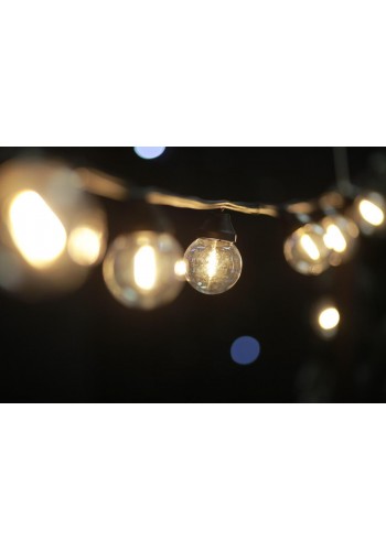Уличная светодиодная ретро-гирлянда лампочки Lumion Galaxy Bulb String 10м 30 ламп наружная цвет белый теплый
