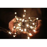 Гирлянда уличная LUMION нить 100LED 10m 230V цвет белый теплый/черный  IP44 EN