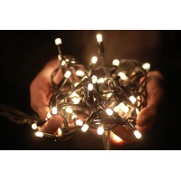 Гирлянда уличная LUMION нить 200LED 10m 230V цвет белый теплый/черный IP44 EN