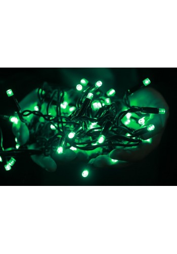 Гірлянда вулична LUMION нитка 100LED 10m 230V колір зелений / чорний IP44 EN