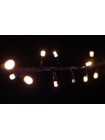 Гірлянда вулична LUMION нитка 200LED 10m 230V колір білий теплий / чорний IP44 EN