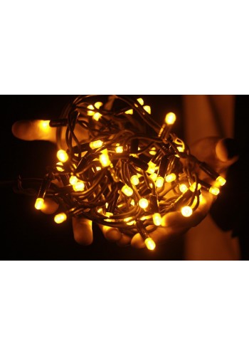 Гірлянда вулична LUMION нитка 100LED 10m 230V колір жовтий / чорний IP44 EN