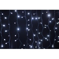 Гирлянда уличная LUMION штора 288LED 1,5x1m 230V цвет белый холодный/черная IP44 EN