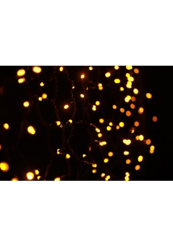 Гірлянда вулична LUMION штора 288LED 1,5x1m 230V колір жовтий / чорний IP44 EN