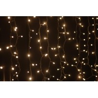 Гирлянда уличная LUMION штора 288LED 1,5x1m 230V цвет белый теплый/черный IP44 EN