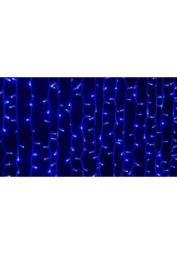 Гірлянда вулична LUMION штора 288LED 1,5x1m 230V колір синій / чорний, IP44 EN