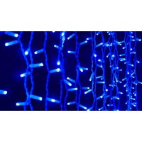 Гирлянда уличная LUMION штора 456LED 2x1,5m 230V цвет синий/белый IP44 EN