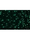 Вулична світлодіодна гірлянда Штора Lumion 912 led колір зелений довжина 2м. висота 3м IP44, 230V без каб піт