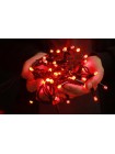 Гірлянда вулична LUMION бахрома 90LED 230V 2x0,5m колір червоний / чорний IP44 EN