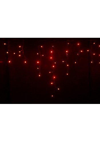 Гірлянда вулична LUMION бахрома 90LED 230V 2x0,5m колір червоний / чорний IP44 EN