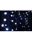 Гирлянда уличная LUMION бахрома 120LED 230V 2x0,9m цвет белый холодный/черный IP44 EN