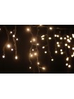 Гірлянда вулична LUMION бахрома 120LED 230V 2x0,9m колір білий теплий / чорний IP44 EN